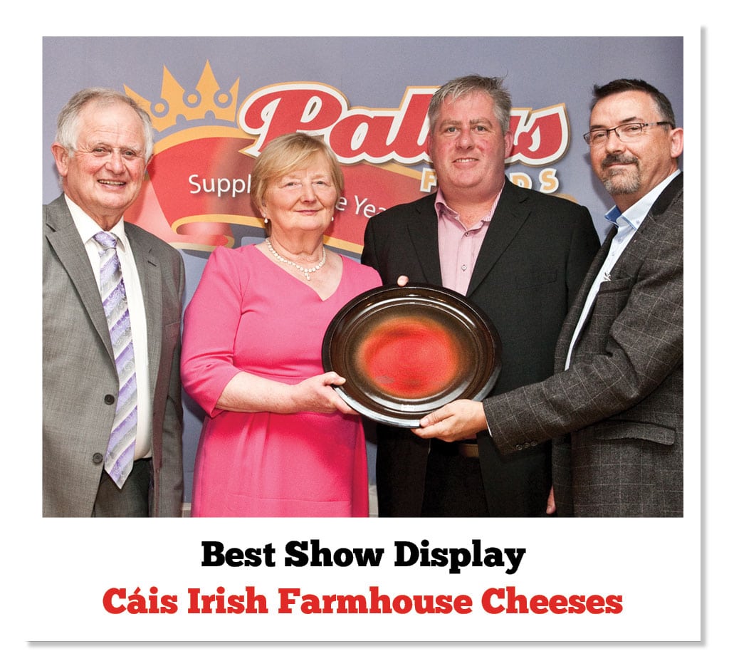 Sean Fitzgerald (Cratloe Hills Cheese), Breda Maher (Cooleeney), Padraig O’Farrell (Carrigaline Cheese) & Patrick Clement (Sysco)