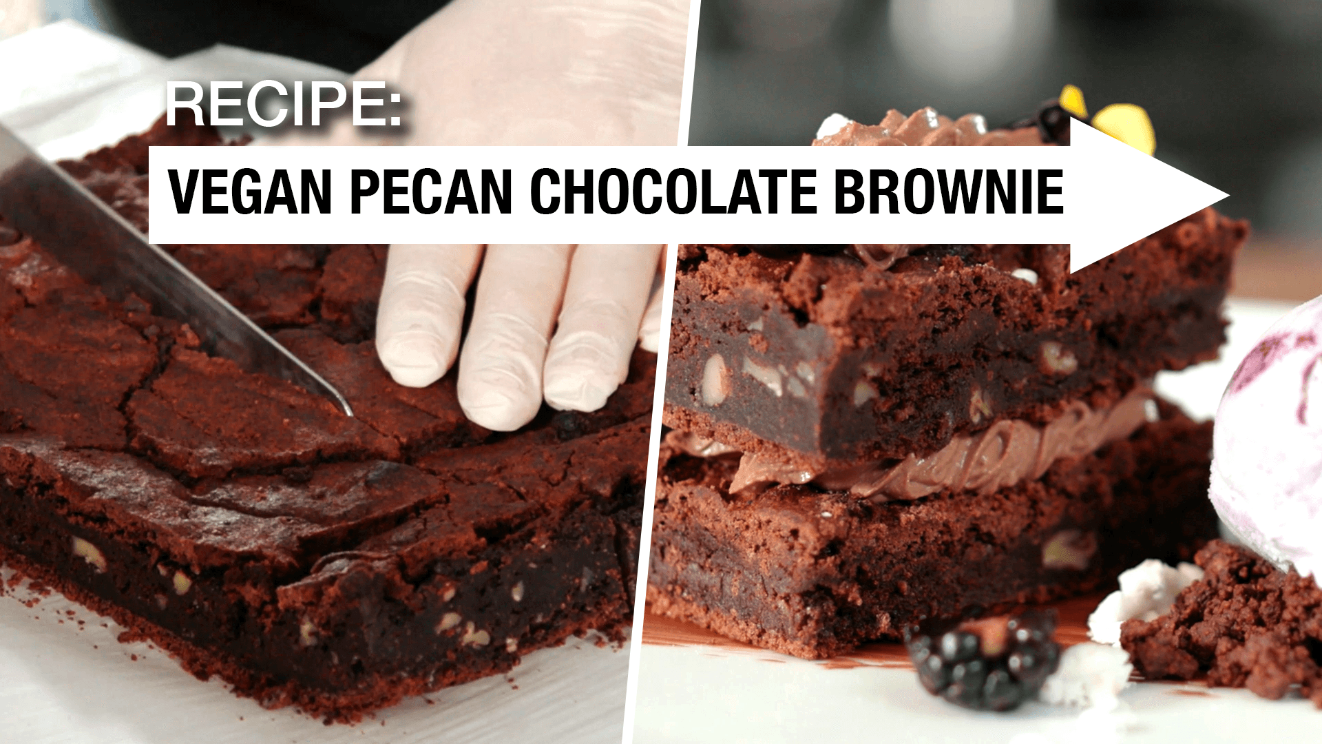 Recipe: Vegan Pecan Chocolate Brownie